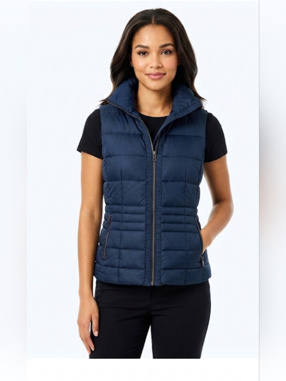Lilly Pulitzer Midnight Blue Quilted Vest,Size M